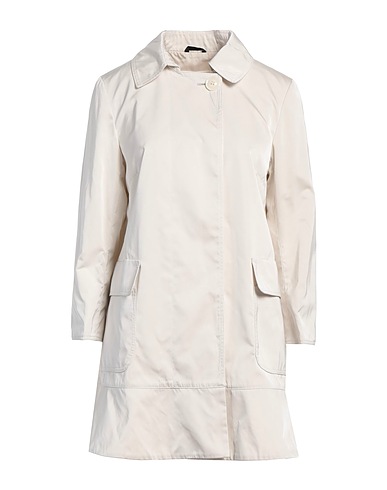 CINZIA ROCCA Double breasted pea coat Off white 100% Polyester