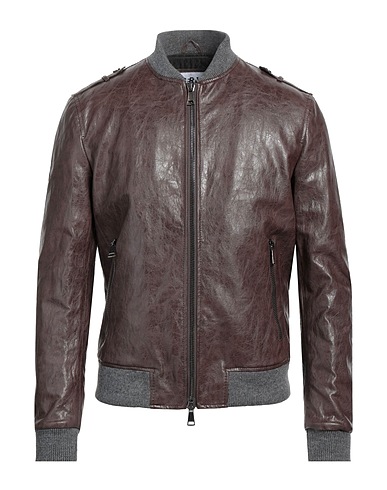 BERNA Bomber Dark brown 60% Polyurethane, 30% Viscose, 6% Polyester, 4% Cotton, Elastane
