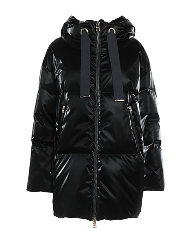 HERNO Shell  jacket Black 100% Polyester, Polyurethane