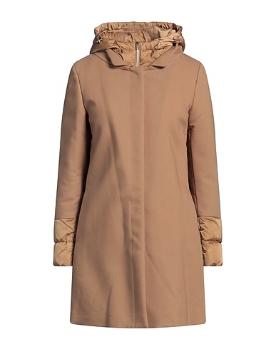 HERNO Coat Camel 44% Cotton, 41% Virgin Wool, 15% Polyamide, Polyester