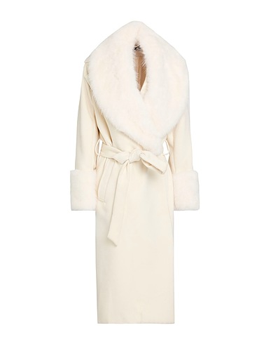 NO SECRETS Coat Off white 80% Polyester, 20% Viscose