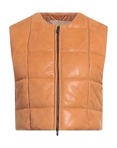 FABIANA FILIPPI Gilet Marigold 100% Leather, Ecobrass