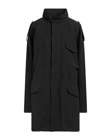 MAISON MARGIELA Coat Black 65% Cotton, 35% Polyamide