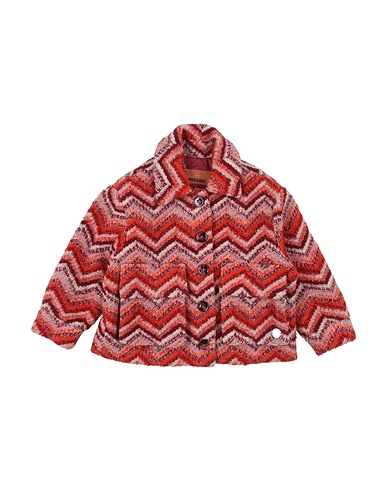 MISSONI KIDS Coat Orange 55% Polyester, 32% Virgin Wool, 13% Acrylic