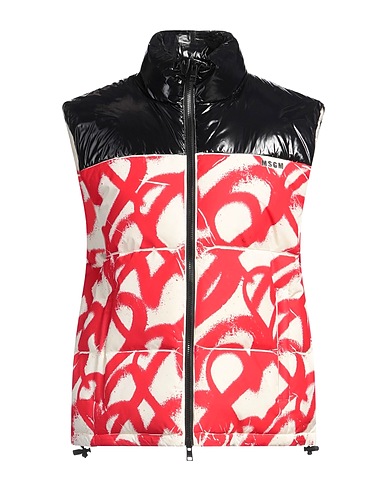 MSGM Gilet Cream 100% Polyester, Polyamide