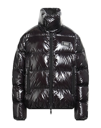 DSQUARED2 Shell jacket Black 100% Polyamide, Polyurethane