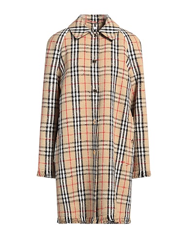 BURBERRY Coat Beige 87% Cotton, 8% Wool, 5% Polyamide