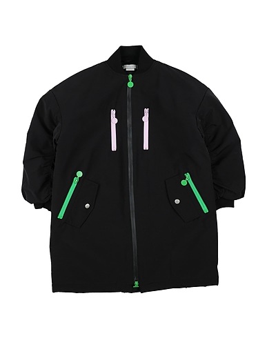 STELLA McCARTNEY KIDS Shell jacket Black 60% Cotton, 40% Polyamide, Polyester, Elastane