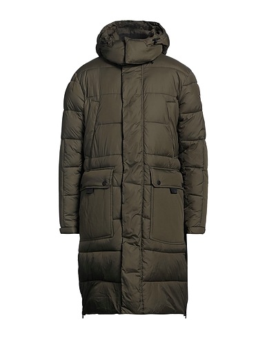 REPLAY Shell jacket Military green 100% Polyamide, Cotton