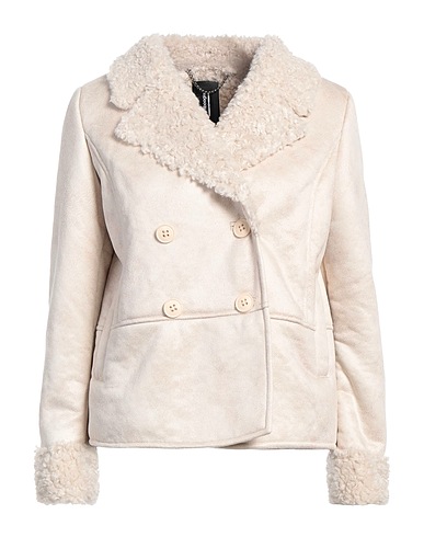 BOMBOOGIE Teddy Coat Beige 100% Poliestere