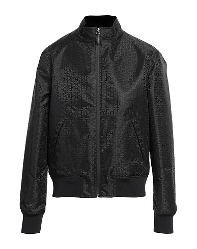 BALLY Bomber Black 100% Recycled polyester, Polyester, Cotton, Nylon, Lambskin