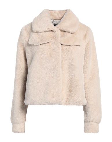 BOMBOOGIE Teddy Coat Beige 100% Poliestere
