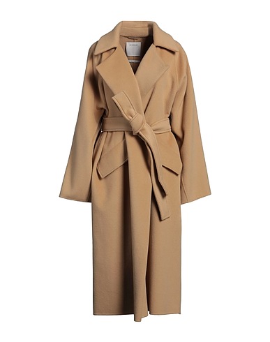 SPORTMAX Coat Camel 90% Virgin Wool, 10% Cashmere