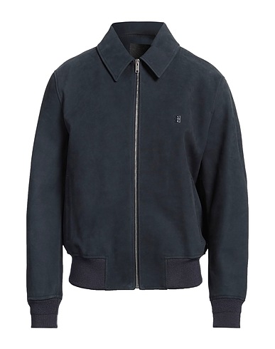 GIVENCHY Jacket Midnight blue 100% Calfskin