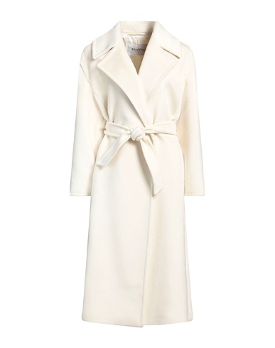 MAX MARA Coat Ivory 36% Alpaca wool, 32% Cashmere, 21% Wool, 8% Camel wool, 3% Yak wool