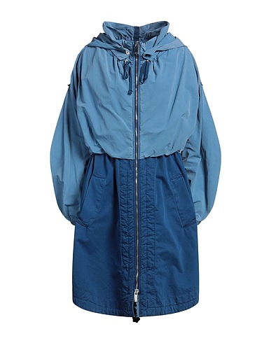 HIGH Full-length jacket Blue 100% Cotton, Nylon