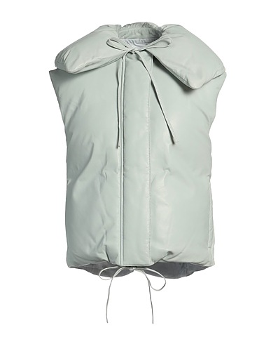 JIL SANDER Gilet Light green 100% Ovine leather