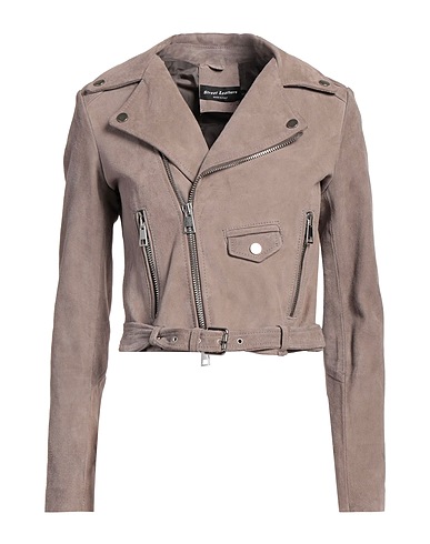 STREET LEATHERS Bikerjacke Maulwurfsgrau 100% Leder
