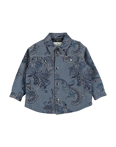 ETRO Giubbotto jeans Blu 59% Cotone, 41% Poliestere, Poliuretano