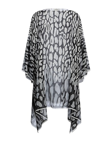 LANVIN Cloak Black 74% Cotton, 26% Silk