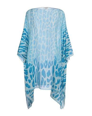 LANVIN Capa Azul 74% Algodón, 26% Seda