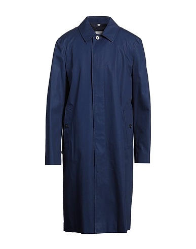 BURBERRY Full-length jacket Blue 100% Cotton