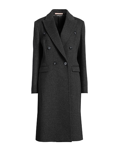 NORMEET Cappotto Antracite 100% Lana Vergine
