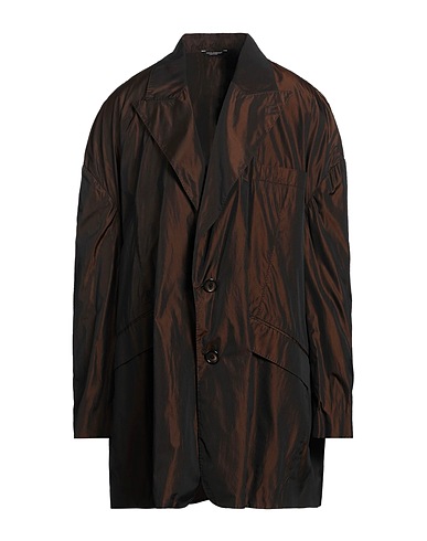 DOLCE&GABBANA Lange Jacke Braun 78% Polyester, 22% Seide