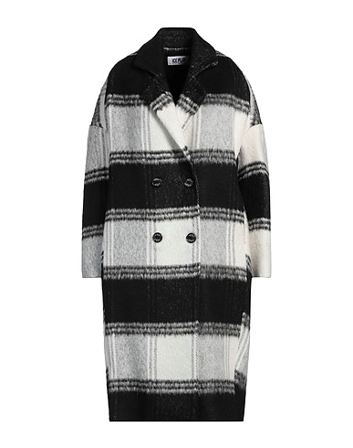ICE PLAY Coat Black 57% Acetate, 20% Polyester, 18% Cotton, 5% Other Fibres