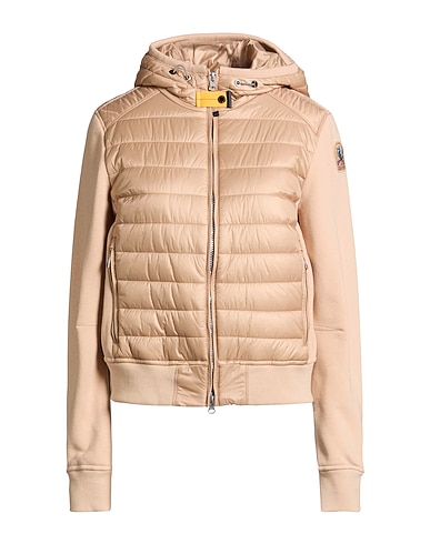 PARAJUMPERS Shell jacket Beige 100% Polyamide, Cotton, Elastane