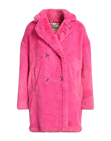 MIXTURE Teddy Coat Fucsia 100% Poliestere