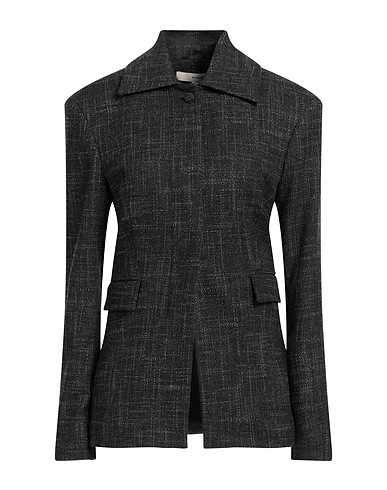 REMAIN BIRGER CHRISTENSEN Jacket Black 34% Polyamide, 33% Viscose, 32% Wool, 1% Elastane