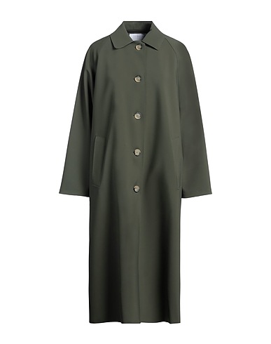 HARRIS WHARF LONDON Full-length jacket Military green 72% Polyamide, 28% Elastane
