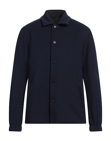 HARRIS WHARF LONDON Jacket Navy blue 82% Cotton, 14% Polyester, 4% Elastane