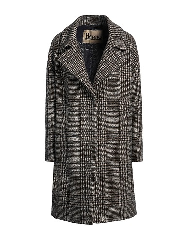 HERNO Mantel Schwarz 59% Wolle, 19% Polyamid, 14% Polyester, 5% Acryl, 3% Andere Fasern