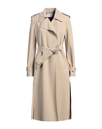 HARRIS WHARF LONDON Full-length jacket Beige 72% Polyamide, 28% Elastane