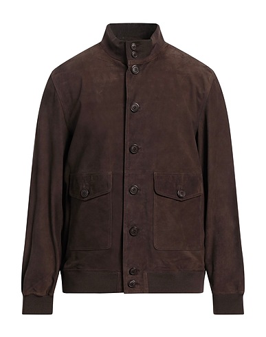 BRIAN DALES Jacket Chocolate brown Leather
