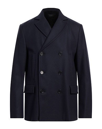 PATRIZIA PEPE Coat Navy blue 80% Wool, 20% Polyamide