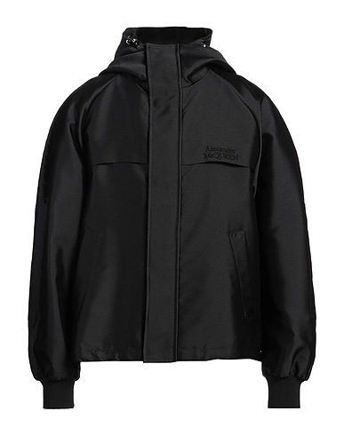 MCQUEEN Jacket Black 77% Polyester, 23% Silk