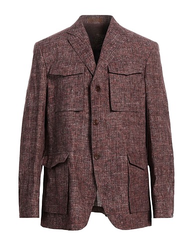 CORNELIANI ID Giubbotto Cioccolato 100% Lino