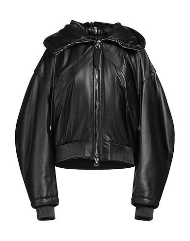 THE ATTICO Jacket Black 100% Lambskin