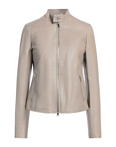 STREET LEATHERS Giacca biker Grigio 100% Pelle