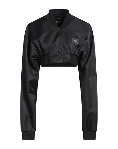 DOLCE&GABBANA Bomber Black 100% Polyester, Nylon, Elastane