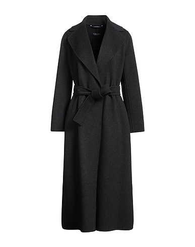 'S MAX MARA コート チャコール バージンウール 100%