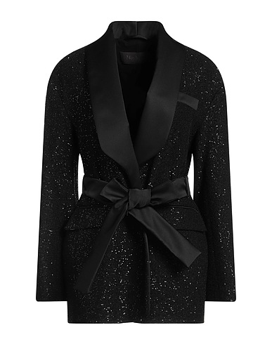 MAX MARA Blazer Black 41% Viscose, 37% Polyamide, 16% Wool, 5% Polyester, 1% Elastane