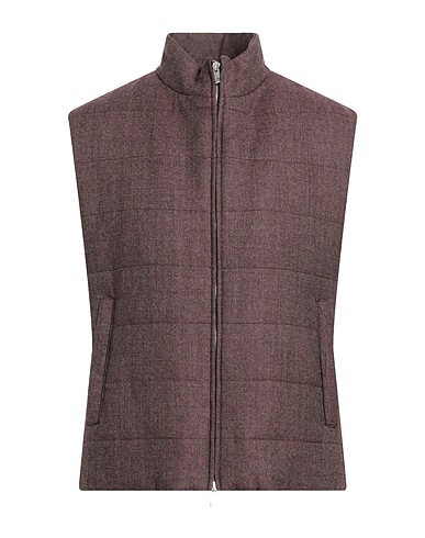 TOMBOLINI Vest Burgundy 100% Virgin Wool