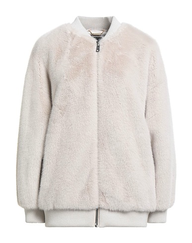 SEVENTY VENEZIA Teddy Coat Light grey 100% Polyester