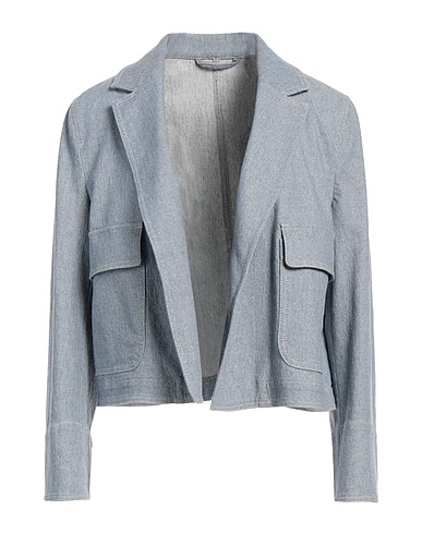 SEVENTY VENEZIA Denim jacket Blue 88% Cotton, 6% Viscose, 2% Elastane, 2% Polyamide, 2% Polyester