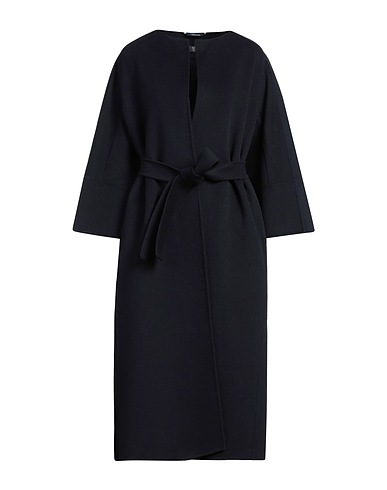 'S MAX MARA Mantel Nachtblau 100% Schurwolle