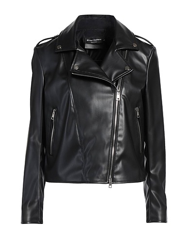 STREET LEATHERS Blouson Noir 50% Polyuréthane, 50% Viscose